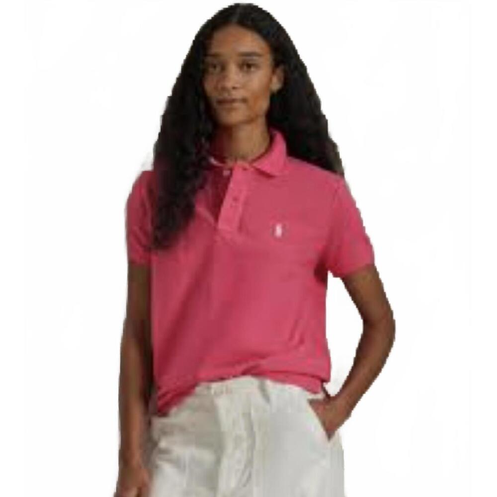 Lauren Ralph Lauren Women’s Classic Fit Polo Shirt‎ – Pink Cotton – Size 1X